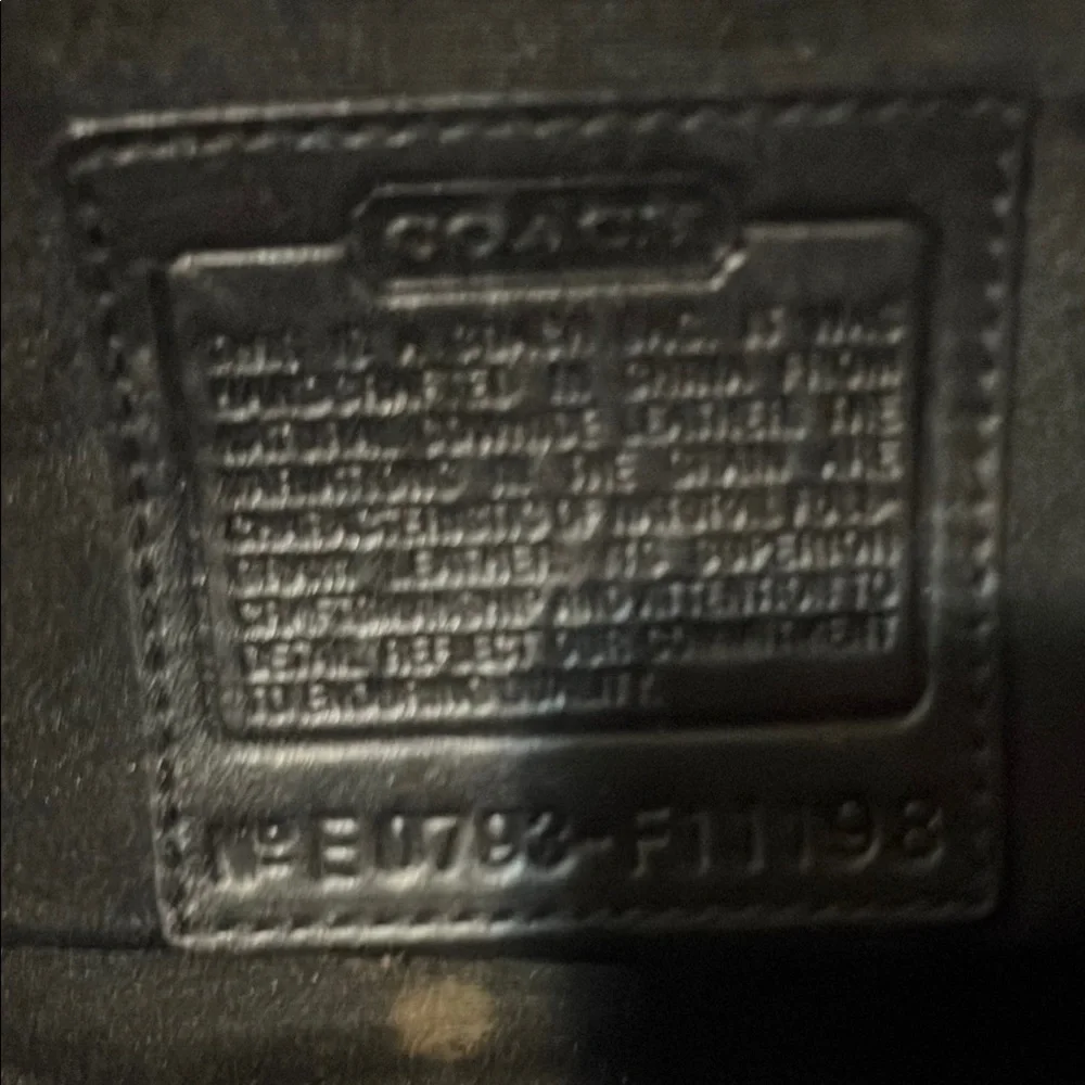 Coach Black Leather Handbag - Picture 3 of 8